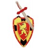 Épée et Bouclier de Chevalier en Bois avec Blason - Jouet pour Enfants, Garçons et Filles - Fait à la Main - Complément Jeux,