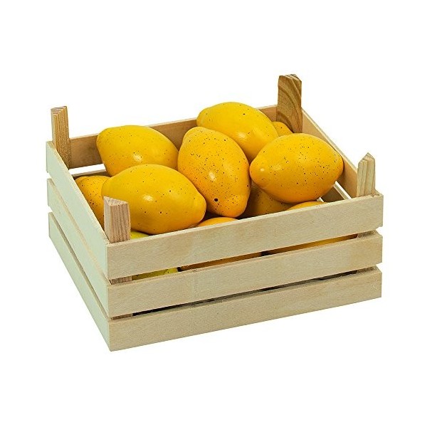Goki - 2040779 - Jeu Dimitation - Commerçant - Citrons dans Une Caisse De Fruits