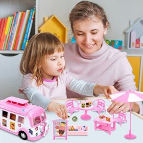 Jeu de Crème Glacée de Rôle éducatif à Insérer pour Enfants, Chariot à Glaces Jeu Caravanes de Vacances pour Les Enfants de 3