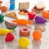 KidKraft 30 Pièces Ensemble de Jouets de Cuisine, Accessoire pour Dinette, Fruits légumes factices, Accessoires en Plastique 