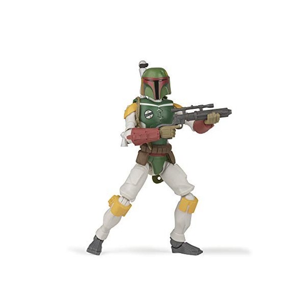 Star Wars Galaxy of Adventures Boba Fett Toy 5-inch Scale Action Figure with Fun Projectile Feature, Toys for Kids Ages 4 and