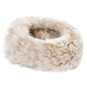 XYIYI Beige Femmes Chapeau en Fausse Fourrure Russes Chaude Visière Chapeau Style Cosaque pour lhiver