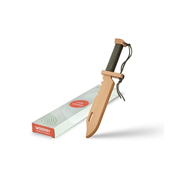 WOODSY ® - Épée Enfant - Épée en Bois Petite - Épée Enfant Bois - Couteau Jouet, Épée Jouet, Épée Enfant - Petite Épée - Ép