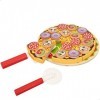 WOOMAX- Set à Pizza en Bois, 49334, Rose