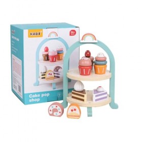 wisoolkic Jouet de Jeu de rôle de gâteau sûr et Durable pour Les Enfants, Amusant et éducatif, Jouet de Service à thé de lap