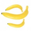ibasenice 3 Pièces Décor De Fruits Bananes Modèles De Banane Simulation DOrnement De Banane Imitation De Banane Parure De Ba