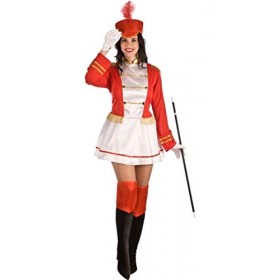 El Rey del Carnaval Déguisement de Majorette Rouge pour Femme