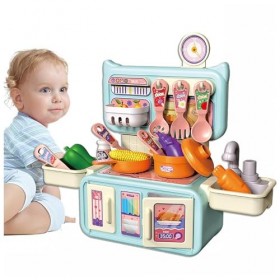 Cuisine Enfant 2 Ans, Jouet De Cuisine avec Divers Accessoires Et Eau en Circulation, Cuisine De Jeu pour Enfants