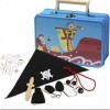 GICO Valise de pirate en métal pour enfant - Valise de jeu pour enfant avec costume 22084