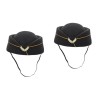 Toyvian 4 Pièces Robe Femme Accessoires De Compagnie Aérienne Chapeaux Imitation Chapeau Décoratif Préposé X Pouces Faveur Dé