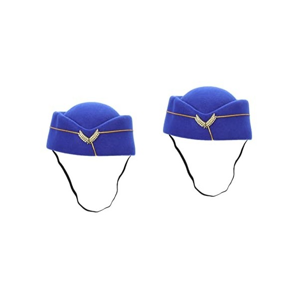 Toyvian 4 Pièces Robe Femme Accessoires De Compagnie Aérienne Chapeaux Imitation Chapeau Décoratif Préposé X Pouces Faveur Dé