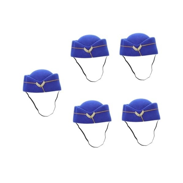 Toyvian 4 Pièces Robe Femme Accessoires De Compagnie Aérienne Chapeaux Imitation Chapeau Décoratif Préposé X Pouces Faveur Dé