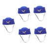 Toyvian 4 Pièces Robe Femme Accessoires De Compagnie Aérienne Chapeaux Imitation Chapeau Décoratif Préposé X Pouces Faveur Dé
