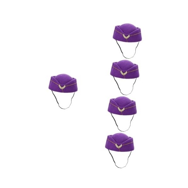 Toyvian 4 Pièces Robe Femme Accessoires De Compagnie Aérienne Chapeaux Imitation Chapeau Décoratif Préposé X Pouces Faveur Dé