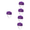 Toyvian 4 Pièces Robe Femme Accessoires De Compagnie Aérienne Chapeaux Imitation Chapeau Décoratif Préposé X Pouces Faveur Dé