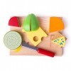 Bigjigs Toys Ensemble Planche à Fromages en Bois | Jouet de Nourriture | Jeu de Cuisine | Jeu dImitation