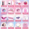 Chennyfun Maquillage Enfant Jouet Filles, 23 Pcs Lavable Malette Maquillage Jouet pour Enfant, Valise Beauté pour Enfant, Cad