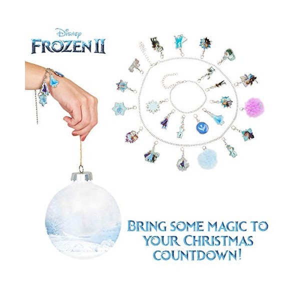 Disney Calendrier de l'Avent 2023 Bijoux Enfant Fille la Reine des Neiges,  Multicolore