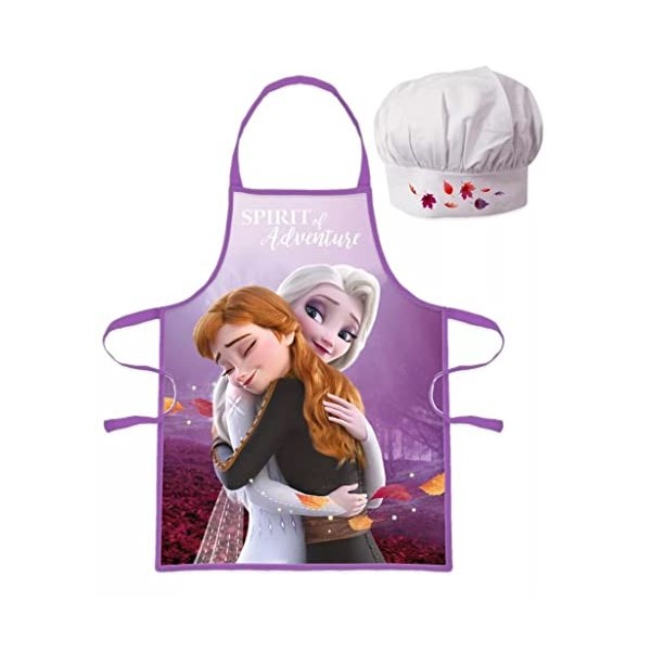 Palleon Frozen La Reine des Neiges Ensemble tablier et toque pour enfant