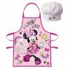 Palleon Minnie Ensemble tablier et toque pour enfant