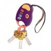 B Toys FunKeys Trousseau de Clés Amusants de Voiture/Ttélécommande avec Lumiere/Sons pour Enfants de 10+ Mois Prune 44138 1 U