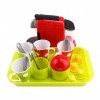 Backbayia Ensemble de Jeu DImitation en Plastique Jeux Cuisine Simulation pour Enfant