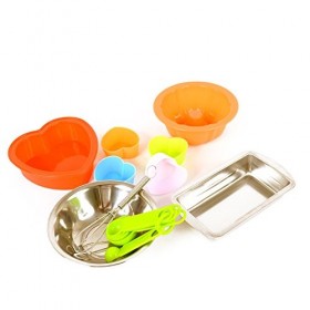 WDK Partner - A1303094 - Jeu dimitation - Cuisine - Set Silicone - 14 Pièces