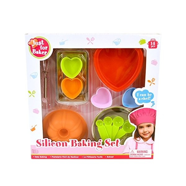 WDK Partner - A1303094 - Jeu dimitation - Cuisine - Set Silicone - 14 Pièces