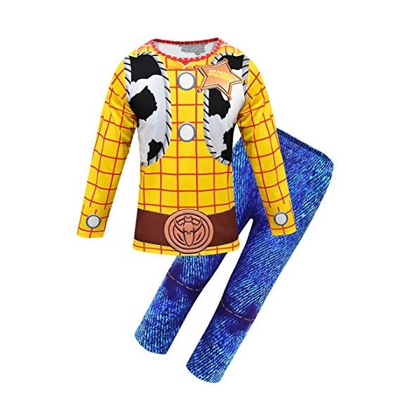 Lito Angels Deguisement de Buzz Robe dété pour Enfant Filles Taille 3-4 ans