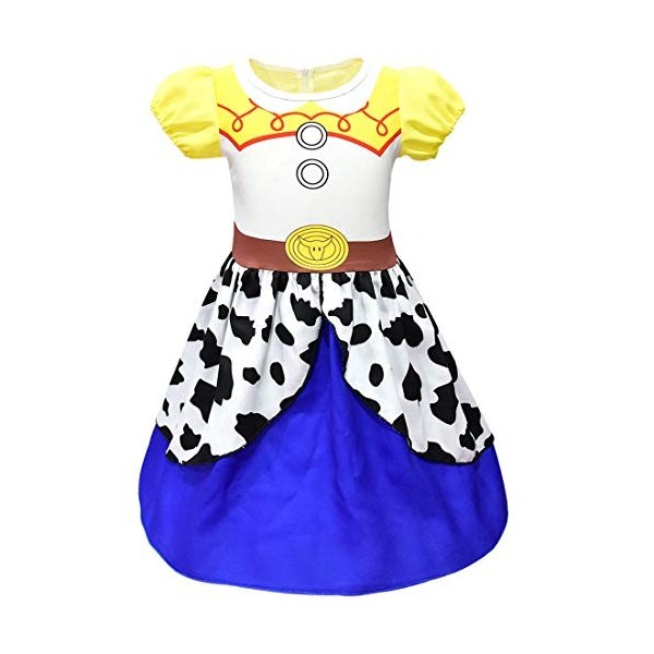 Lito Angels Deguisement de Buzz Robe dété pour Enfant Filles Taille 3-4 ans