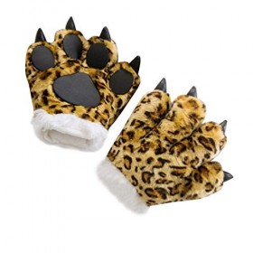 ibasenice Costume dhalloween Simulation Animal Palm Glove- 1Pc Glove Glove de Forme de Patte de Palmier Animal en Peluche de