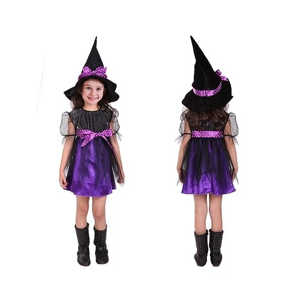 Gohytal Costume de sorcière licorne squelette - Costume dHalloween pour fille - Costume dHalloween - Jeu de rôle - Cosplay 