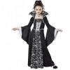 Rubu22a Robe Vampirin - Costume pour fille - Robe dHalloween - Costume dHalloween doux ou aigre - Jeu de rôle - Cosplay A4