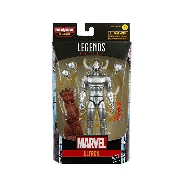Hasbro Marvel Legends Series, figurine Ultron de 15 cm, design et articulations premium, avec 5 accessoires et pièce Build-a-