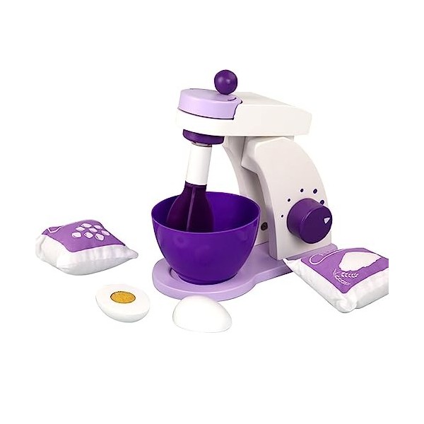 URFEDA Machine à Café Accessoire Cuisine Enfant avec Nourriture Machine a Cafe Enfant Jouets en Bois Jeux Imitation Cuisine J