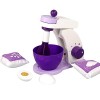 URFEDA Machine à Café Accessoire Cuisine Enfant avec Nourriture Machine a Cafe Enfant Jouets en Bois Jeux Imitation Cuisine J