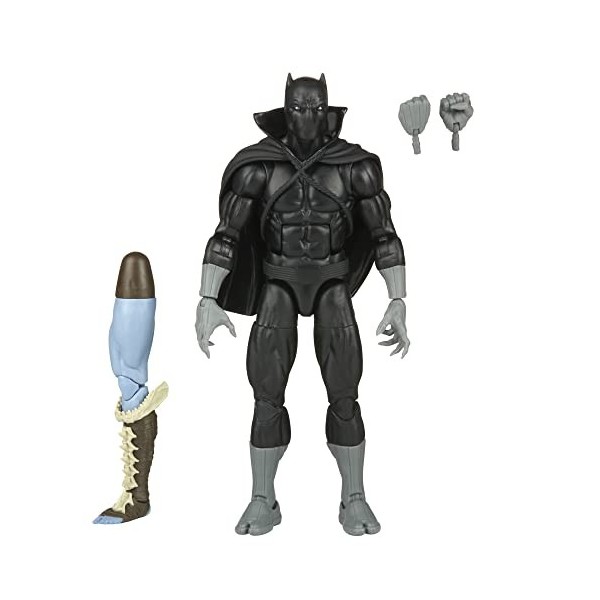 Marvel Hasbro F3679 Legends Series, Bandes dessinées Classiques, Black Panther de 15 cm, 2 Accessoires et 1 pièce Build-A-Fig