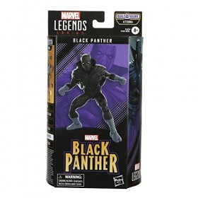 Marvel Hasbro F3679 Legends Series, Bandes dessinées Classiques, Black Panther de 15&nbsp;cm, 2&nbsp;Accessoires et 1&nbsp;pièce Build-A-Fig