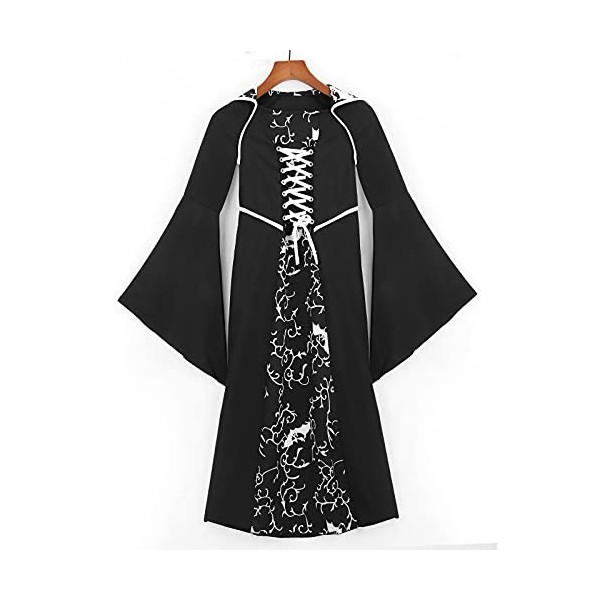 Rubu22a Robe Vampirin - Costume pour fille - Robe dHalloween - Costume dHalloween doux ou aigre - Jeu de rôle - Cosplay A4