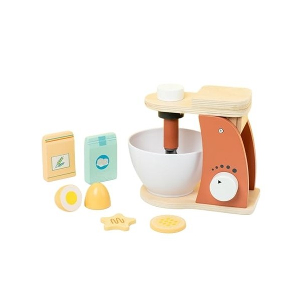 MagiDeal Ensemble dappareils de Cuisine Jouets en Bois pour Enfants, Accessoires de Cuisine de Jeu, Mixer