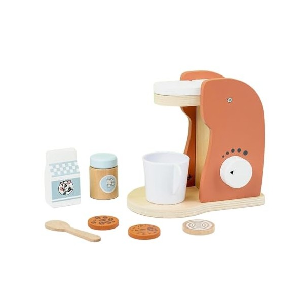 MagiDeal Ensemble dappareils de Cuisine Jouets en Bois pour Enfants, Accessoires de Cuisine de Jeu, Mixer