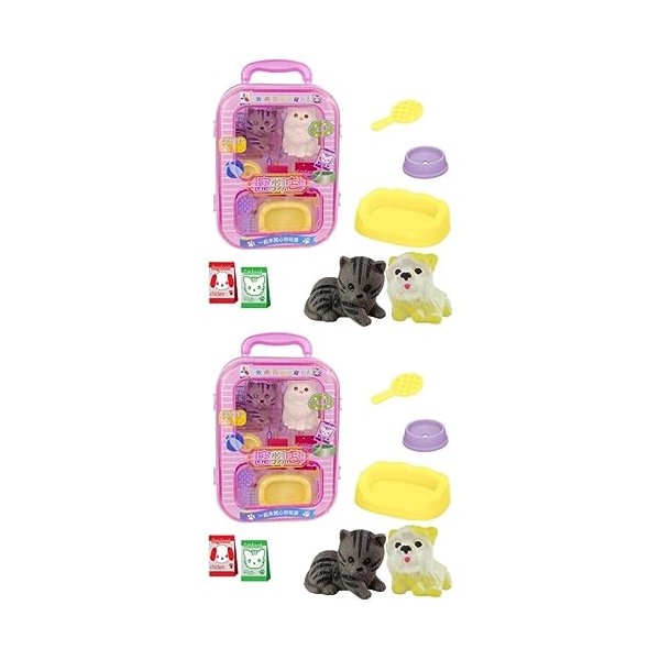 Toyvian 3 Ensembles Jouer Ensemble Jouer Le Long Facile À Nettoyer Kidtoy Jeu De Rôle Jouet Maison De Jeu Jouet Jouets pour J