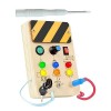 perfk Switch Busy Board Motricité fine Lumières Switch Toy Formation des doigts Jeu de rôle Jouet de voyage Jouet Montessori 