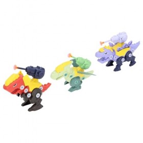 Changor Jouet de Dinosaure à Tige, Jouet de Construction de Dinosaure 3 Pièces, Articulations Flexibles pour Garçons pour Le 