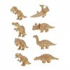 ibasenice 8 Pièces Costume De Dinosaure Doré Enfants Costume Coffret Cadeau Or Décor Imité Dinosaures Jouets Enfants Dinosaur