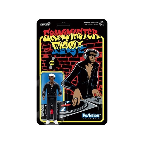 SUPER7 Grandmaster Flash Reaction Figurine Grandmaster Flash 10 cm