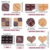 OLYCRAFT 96pcs 12 Styles Cabochons en Résine de Chocolat Imitation de Chocolat Alimentaire Artificiel Ensembles de Résine de 