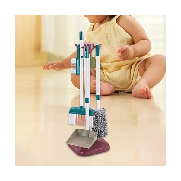 Sharplace Jouet de Nettoyage pour Enfants, Outils de ménage, Jouets de Nettoyage de Maison pour Enfants, Jeu de rôle Durable,