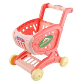 Toyvian 1Pc Chariot De Courses pour Enfants Chariot en Plastique Miniatures De Table Meubles De Bébé Mini Panier De Rangement