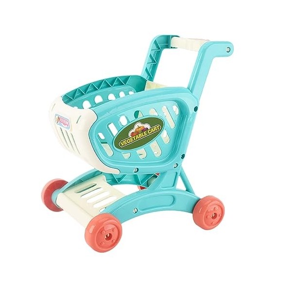 Bac de rangement chariot pour enfant (blanc - jouets)